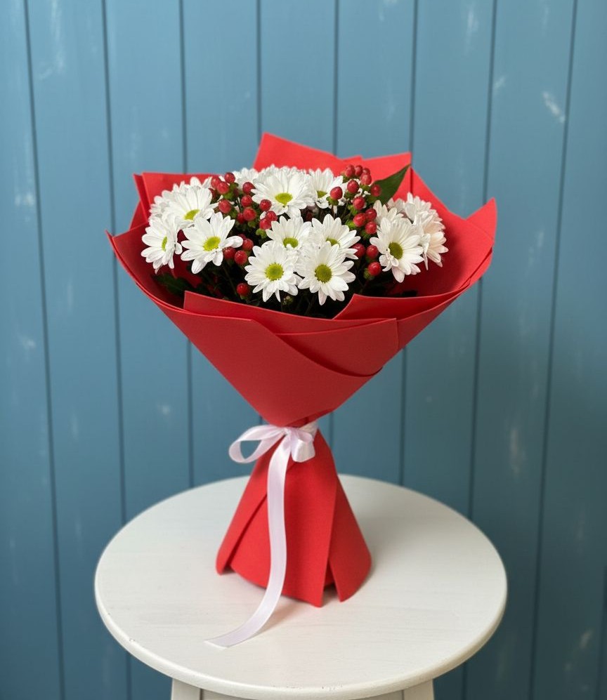 Букет цветов из: Хризантемы в Новой Ладоге