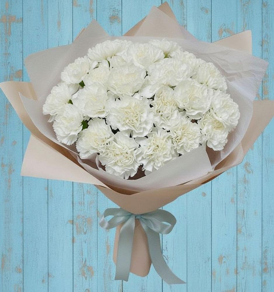 Букет цветов из: Гвоздики в Новой Ладоге