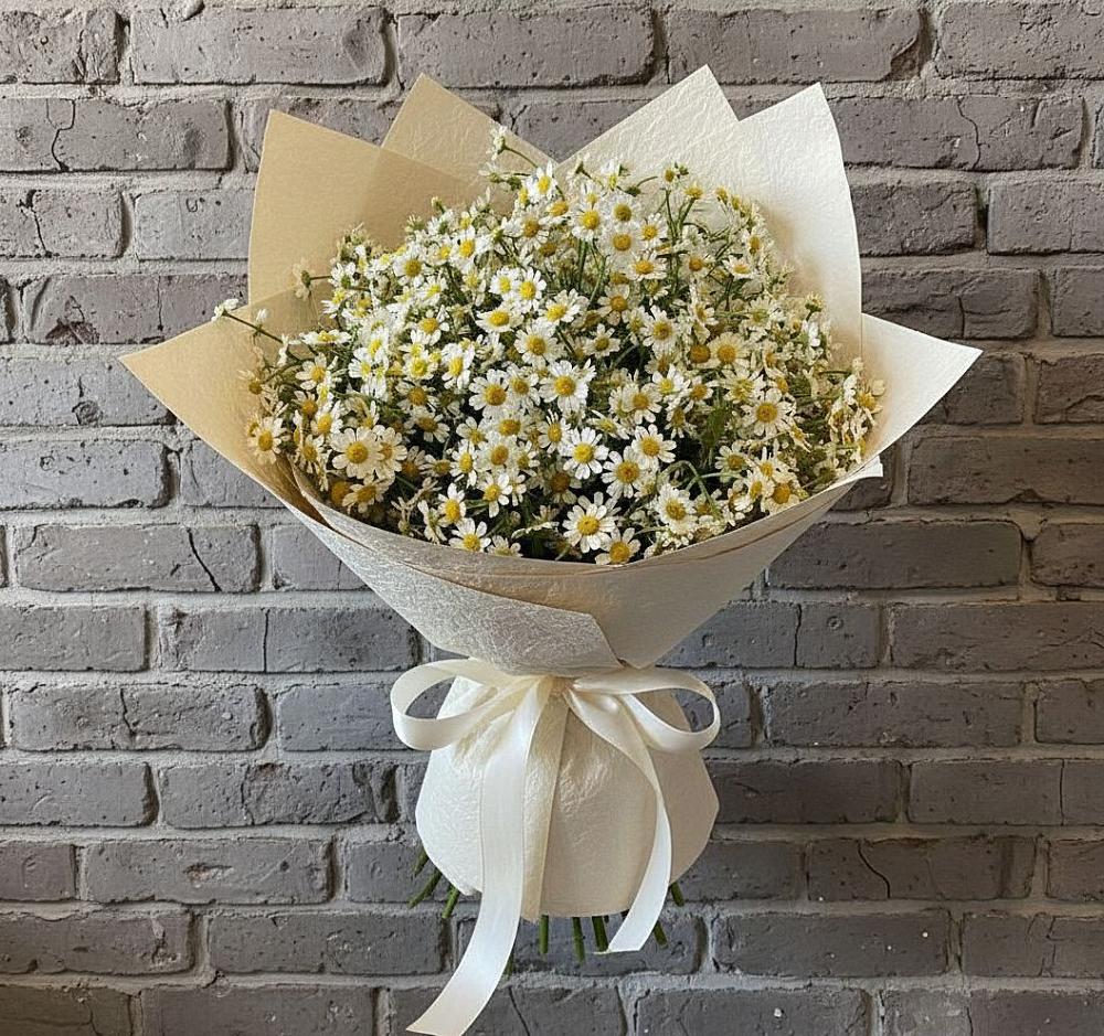 Букет цветов из: Ромашки в Новой Ладоге