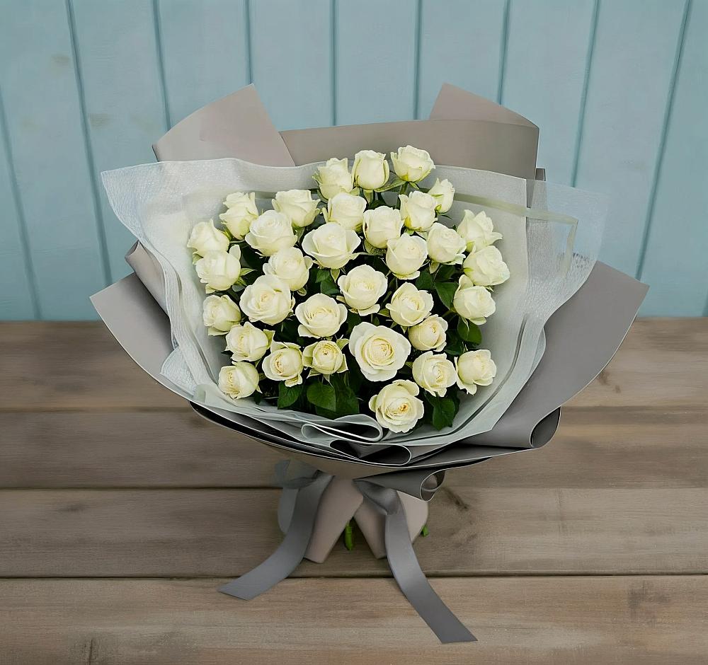 Букет Белоснежная нежность в Новой Ладоге