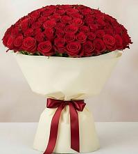 Букет 101 Красная роза Милано в Новой Ладоге