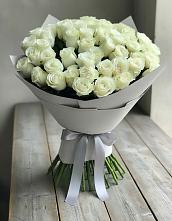 Букет 35 Белых роз в Новой Ладоге