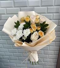 Букет цветов из:  Розы и Хризантемы #REPLACE_PRED# Новой Ладоге
