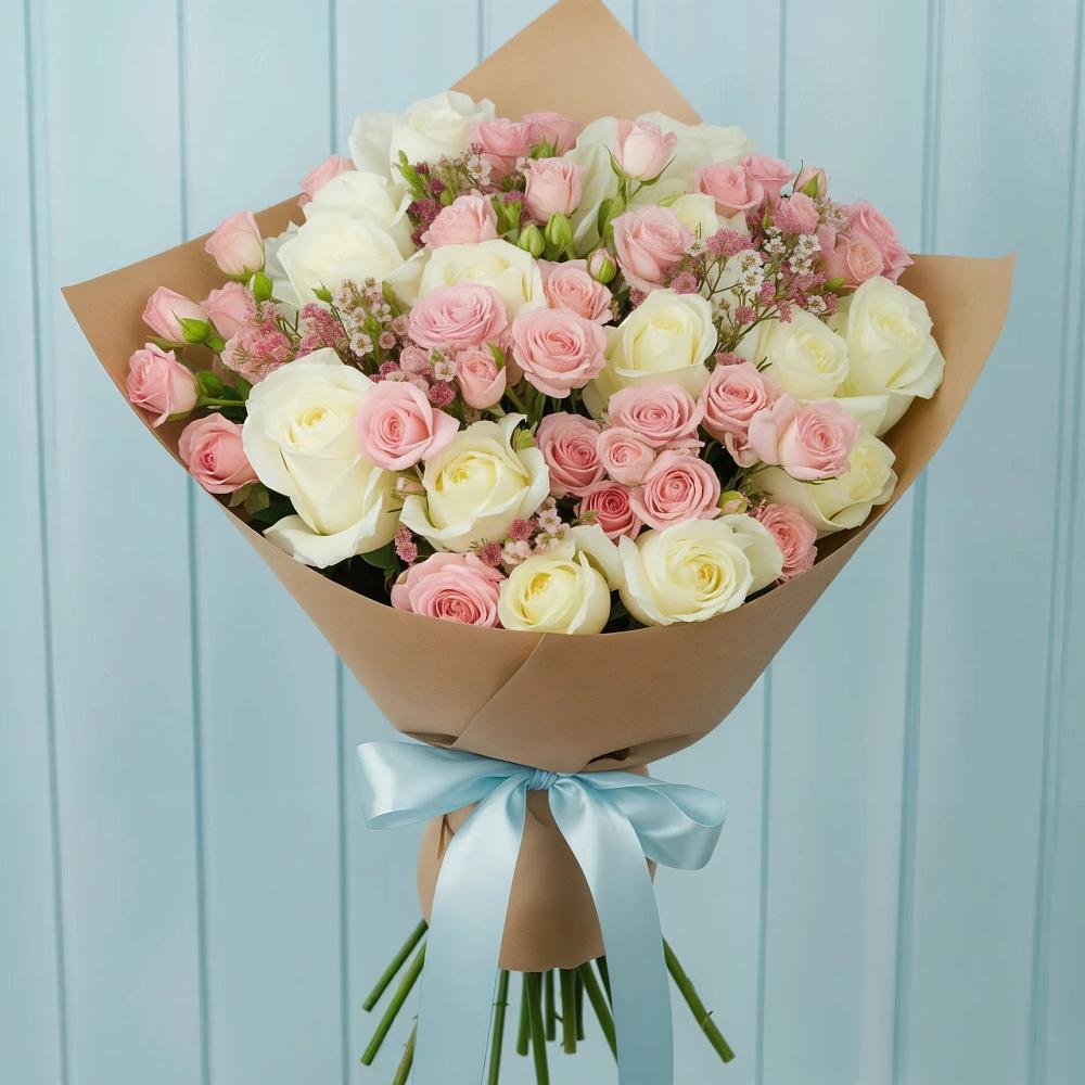 Букет цветов из: Розы в Новой Ладоге