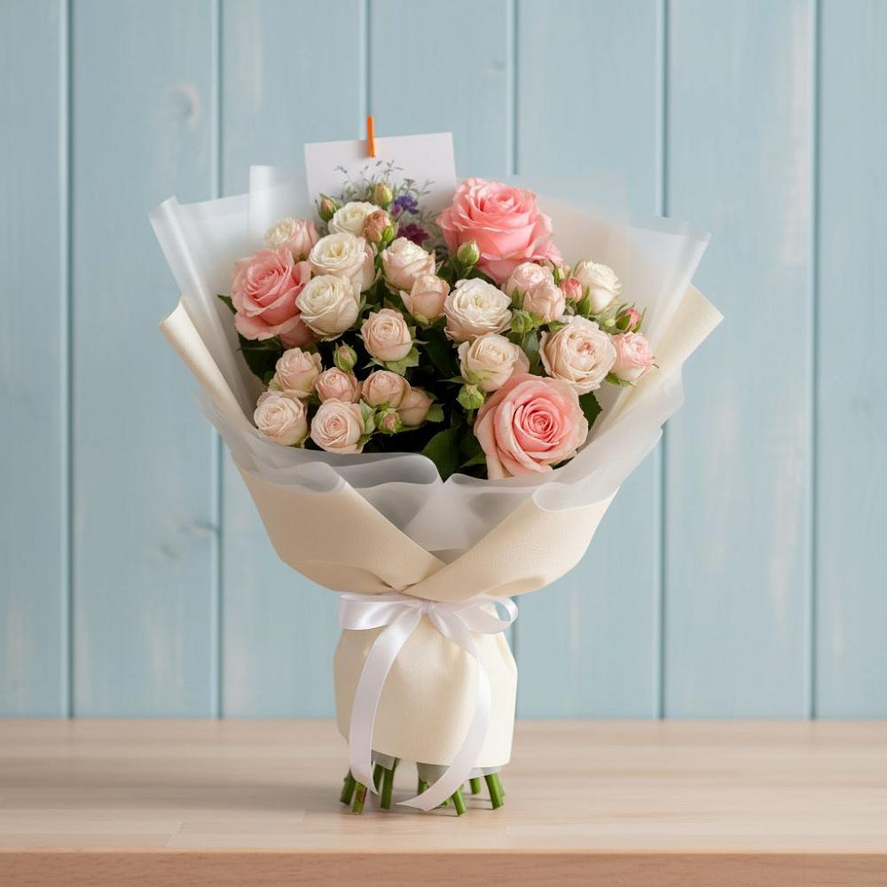 Букет цветов из: Розы в Новой Ладоге