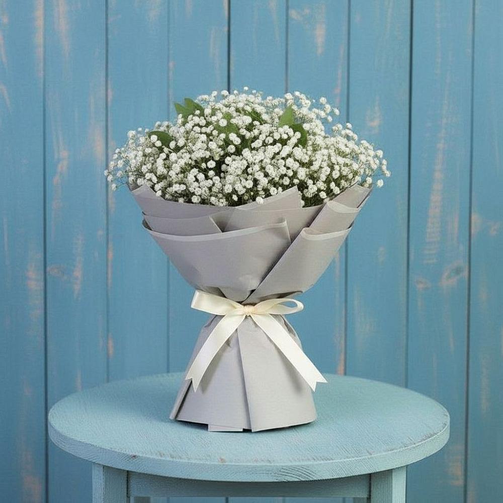 Букет цветов из: Гипсофила в Новой Ладоге