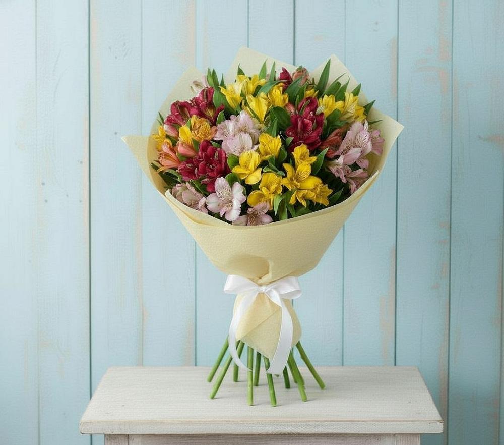 Букет цветов из: Альстромерии в Новой Ладоге