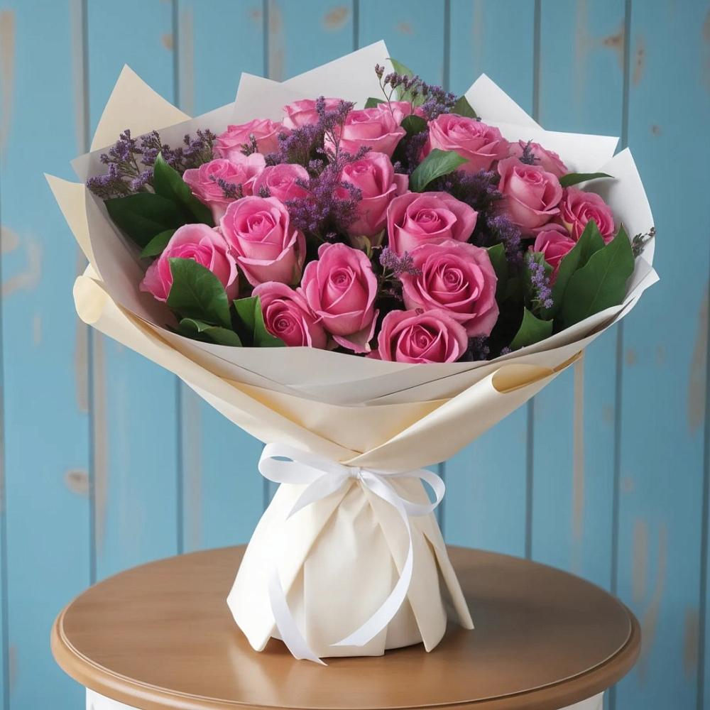 Букет цветов из: Розы в Новой Ладоге