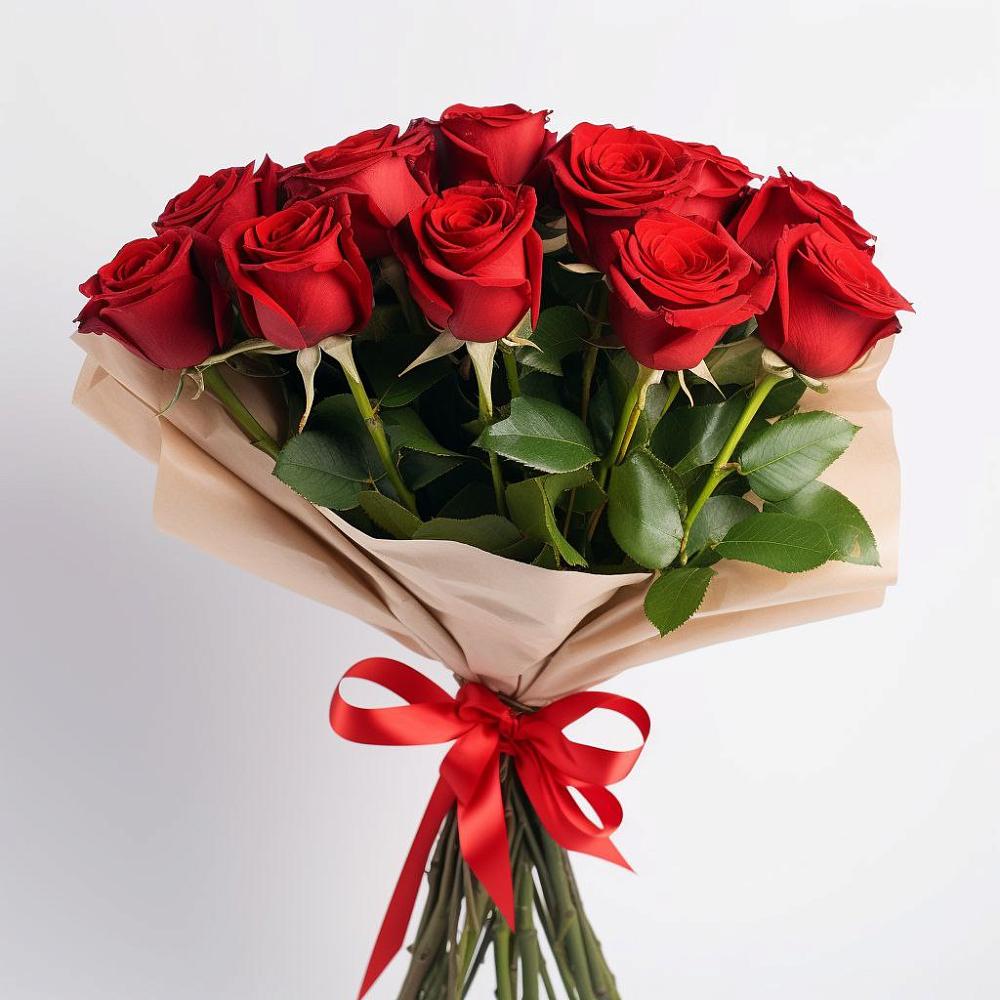 Букет 11 Красных роз Эдлесс Лав в Новой Ладоге